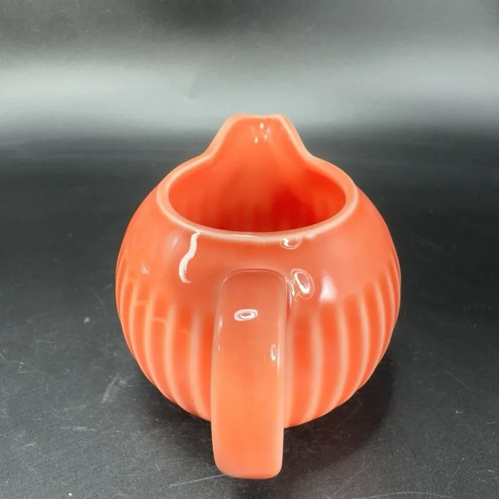 Royal‎ Doulton Symphony Porcelain Small Pitcher Creamer Jug Flaming Orange Glaze